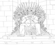 Printable donald trump Iron throne trump coloring pages